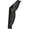 Ekena Millwork Versailles Wrought Iron Bracket, (Triple center brace), Antiqued Silver 2"W x 7 1/2"D x 10"H BKTM02X07X10TVEASV - alternate 1